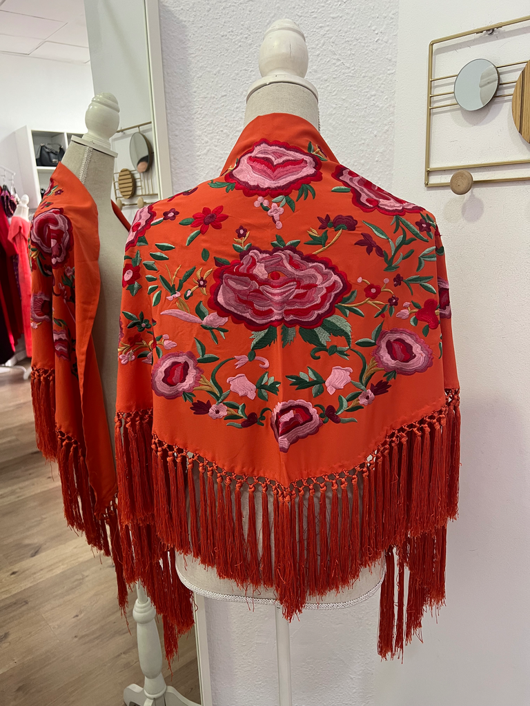 MANTÓN MANZANILLA NARANJA