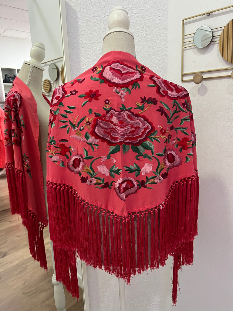 MANTÓN MANZANILLA CORAL