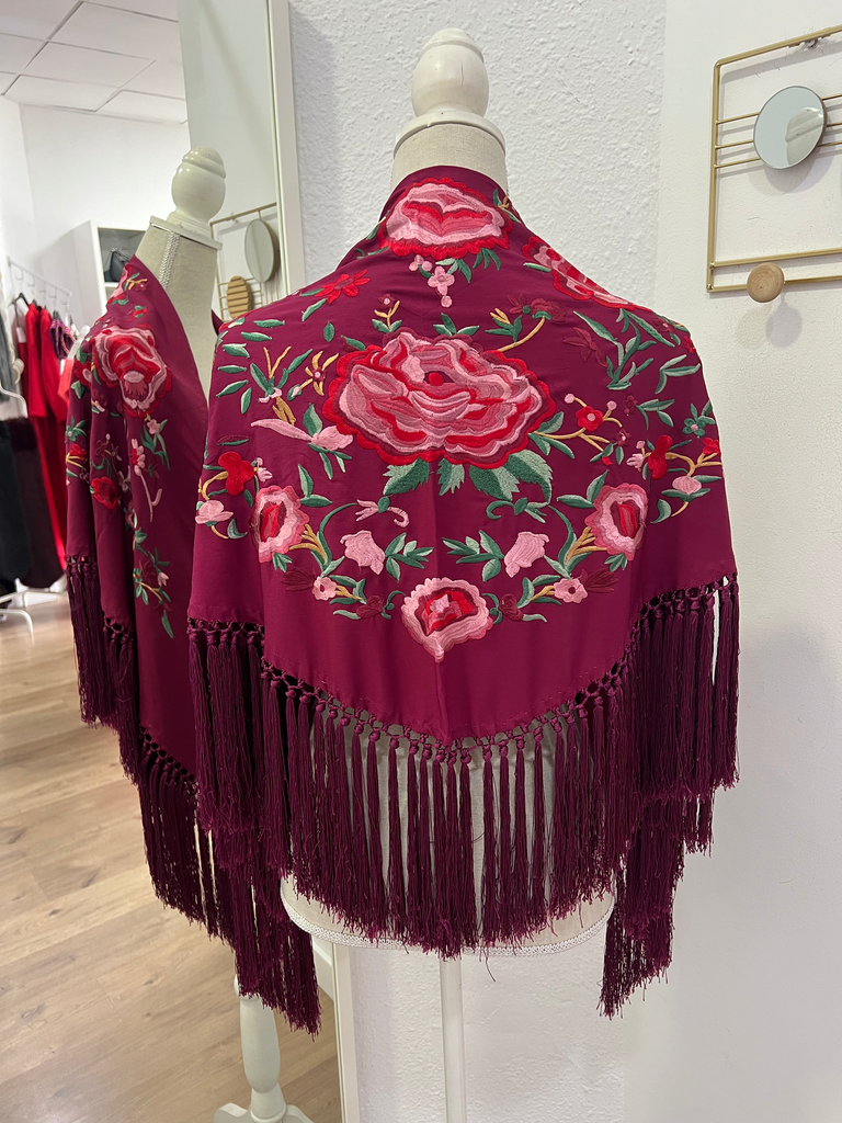 MANTÓN MANZANILLA BERENGENA