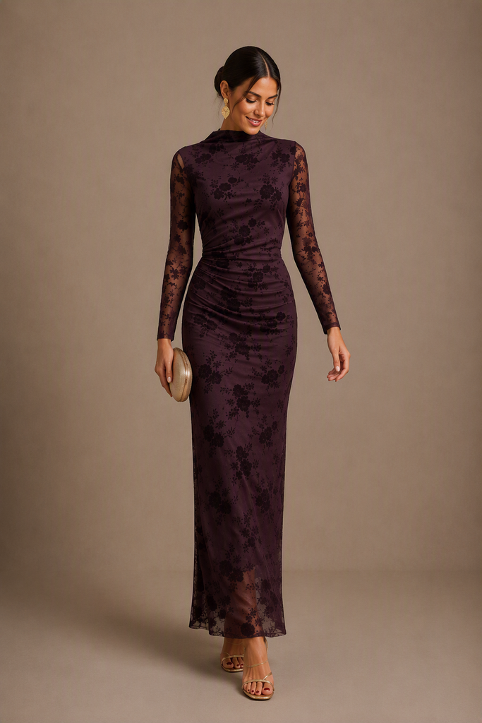 VESTIDO ROSAL BERENJENA