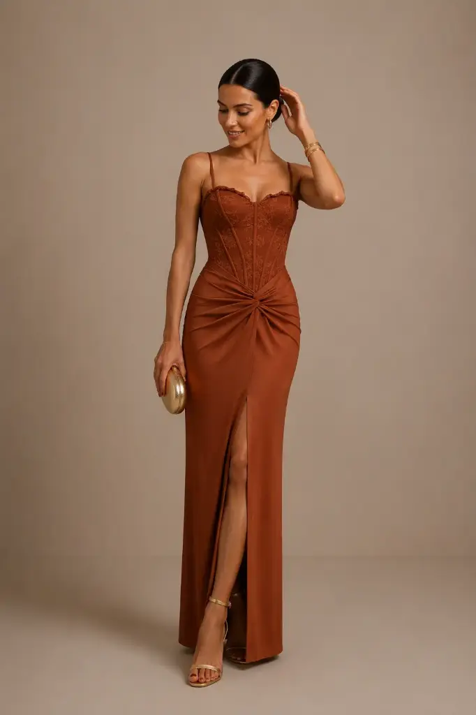 VESTIDO ELSA TEJA