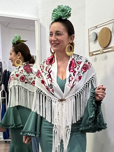 MANTÓN MANZANILLA BLANCO