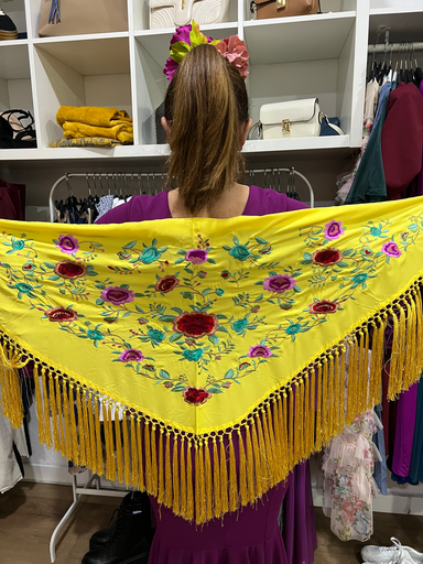 MANTÓN ARTE AMARILLO