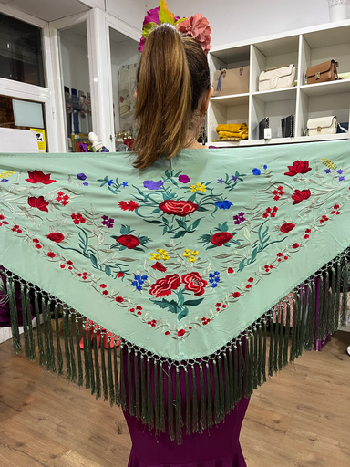 MANTÓN AZAHAR VERDE JABONOSO