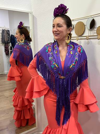 MANTÓN ANDALUCIA MORADO