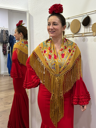 MANTÓN AZAHAR MOSTAZA