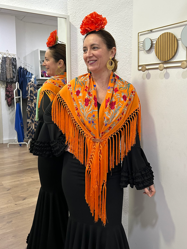 MANTÓN AZAHAR NARANJA