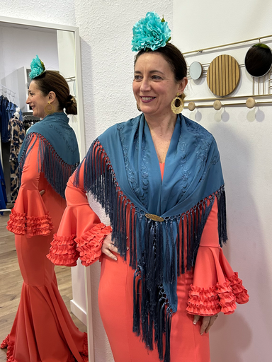 MANTÓN ALBERO AZUL DUCADO