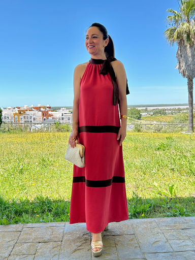 VESTIDO CORAL
