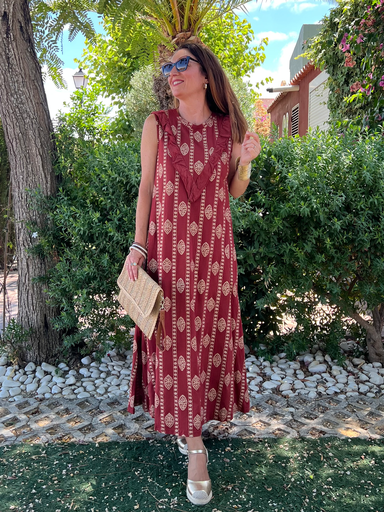 VESTIDO TEJA