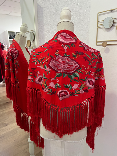 MANTÓN MANZANILLA ROJO