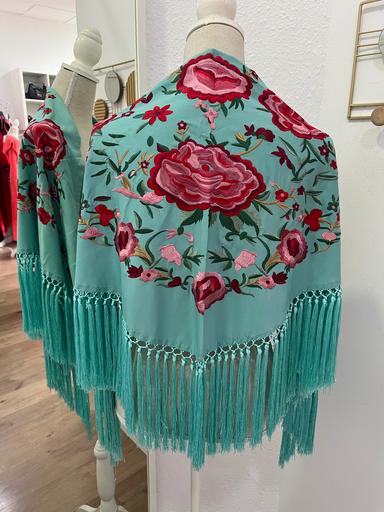 MANTÓN MANZANILLA VERDE JABONOSO CLARO