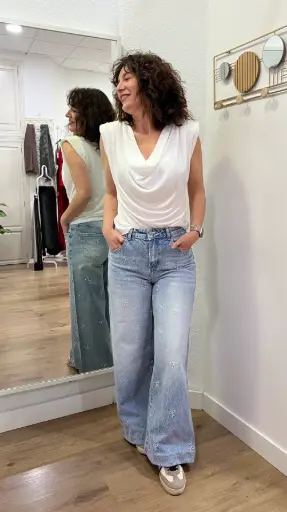 PANTALÓN VAQUERO LAZO