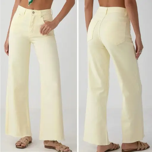 PANTALÓN VAQUERO VAINILLA