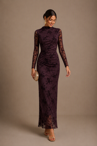 VESTIDO ROSAL BERENJENA